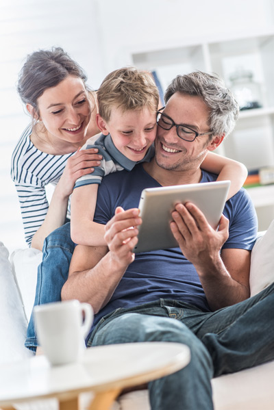 family on device